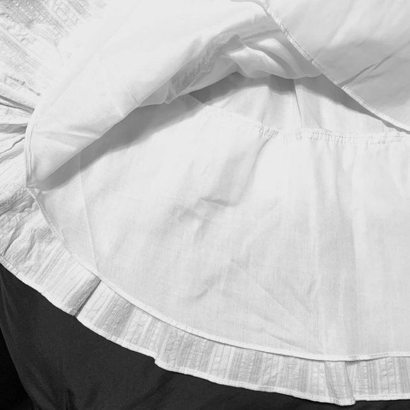 NEW Free The Roses/Nordstrom white tiered ruffled dress - Picture 4 of 7